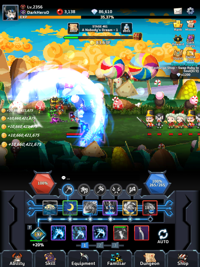 Dark Hero Dash  Idle RPG