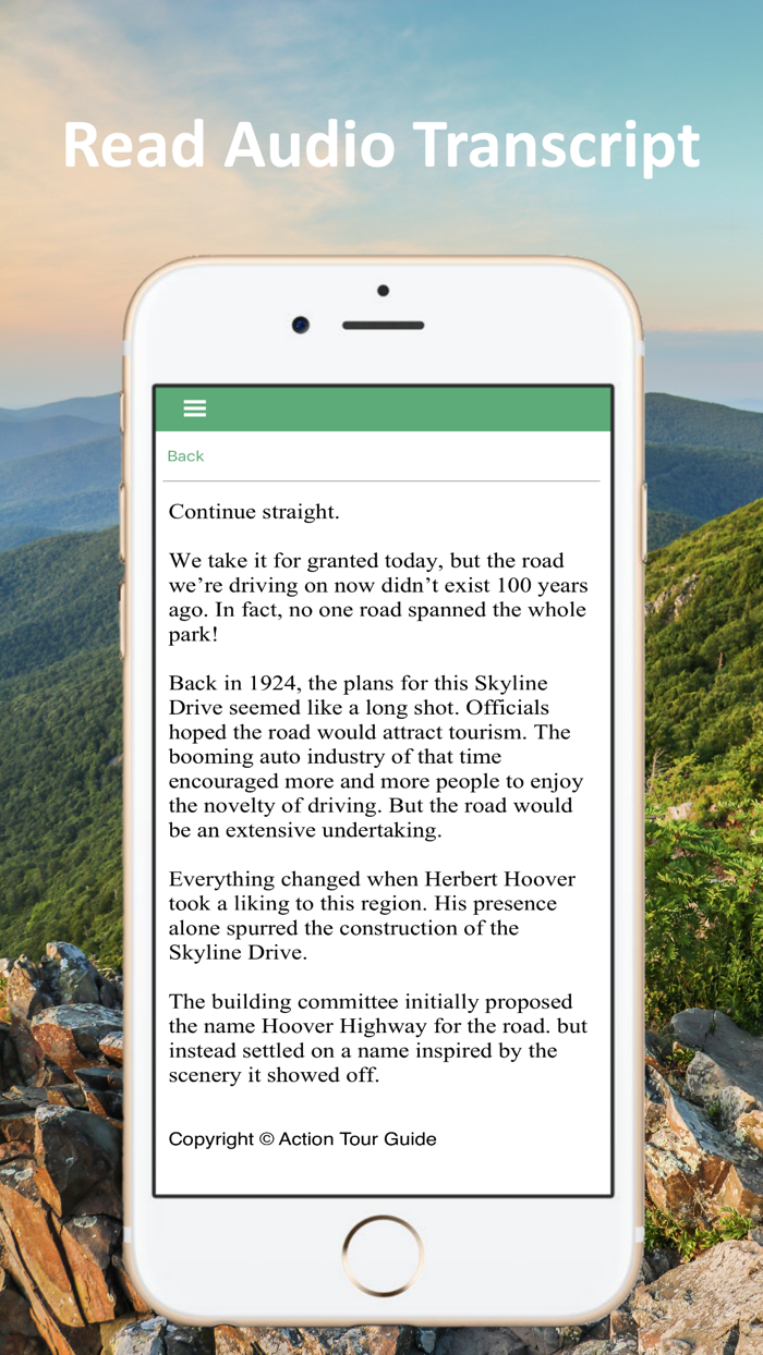 Shenandoah NP Audio Tour Guide