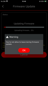 E-bike Firmware Update screenshot
