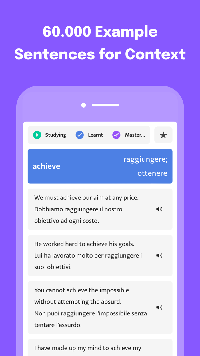 Most Common Italian Words