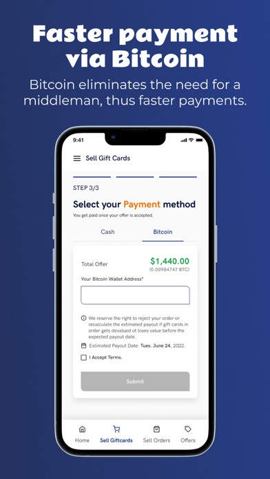 EJ Gift Cards Screenshot