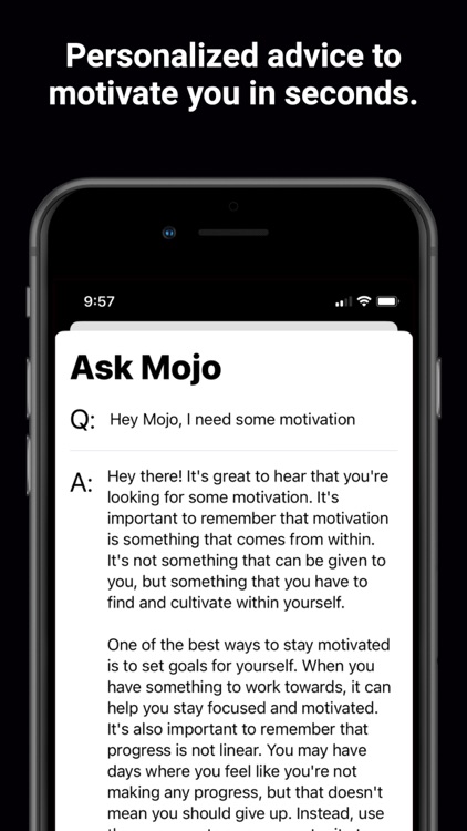 Mojo — Unlimited Motivation AI