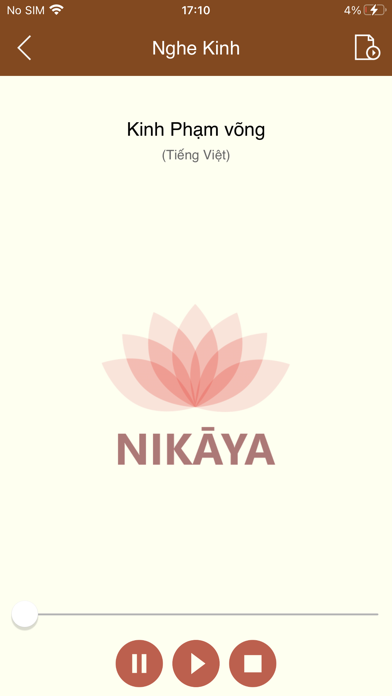 Nikaya Reading Screenshot