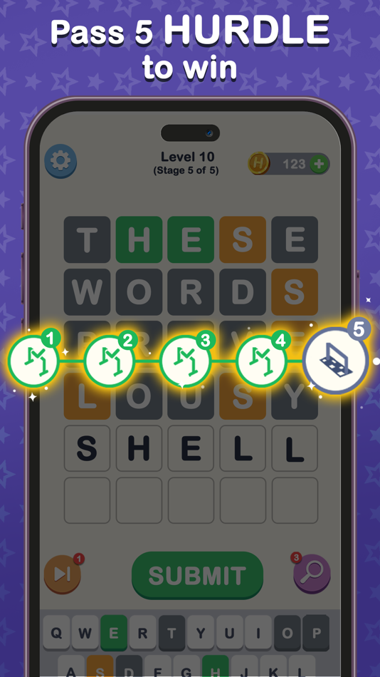 #4. Hurdle - Guess The Word (iOS) By: Kien Nguyen
