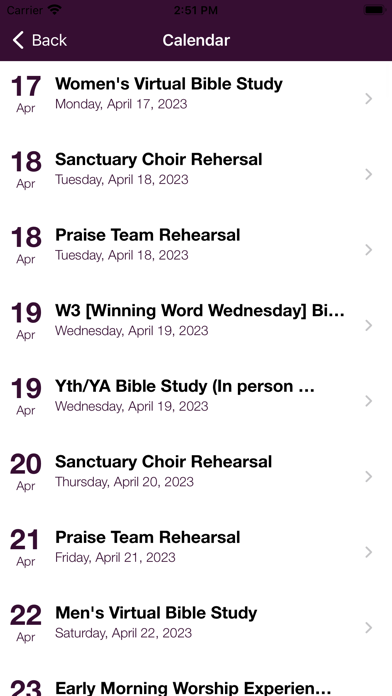 Mt Hebron Church Ministries Screenshot