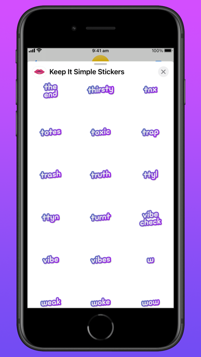 Keep It Simple Stickers Screenshot