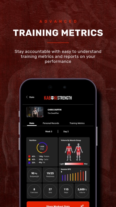 Kabuki Strength Training App Screenshot