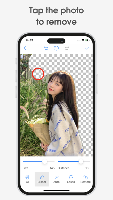 Transparent Photo Background Screenshot