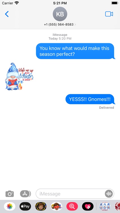 Gnome Winter Stickers 2024