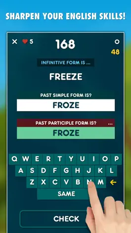 Game screenshot English Irregular Verbs Test apk