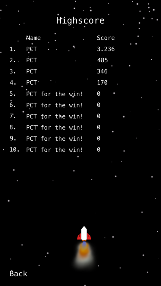 #4. PCT-Space Shooter (iOS) 由: Pascal Christian Thiede