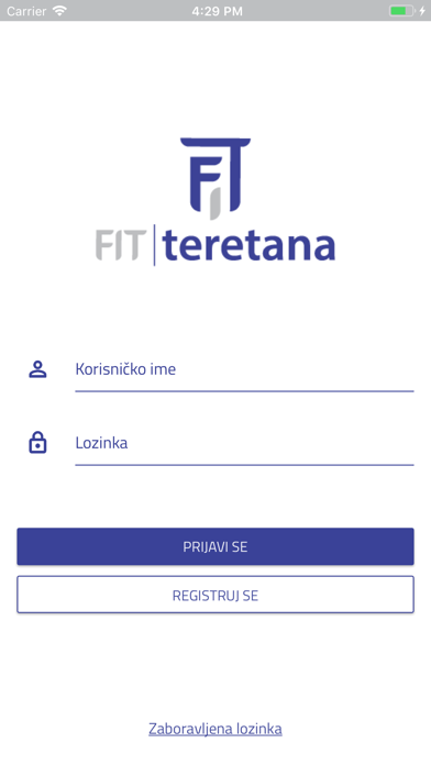 Fit teretana Screenshot