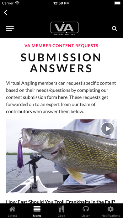 Virtual Angling Screenshot