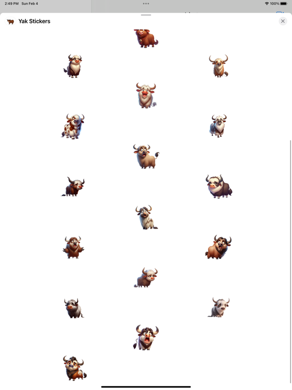 Screenshot #5 pour Yak Stickers