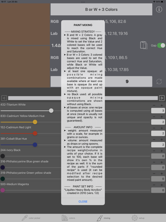 Real Paint mixing tools iPad screenshot 4 - Entertainment app