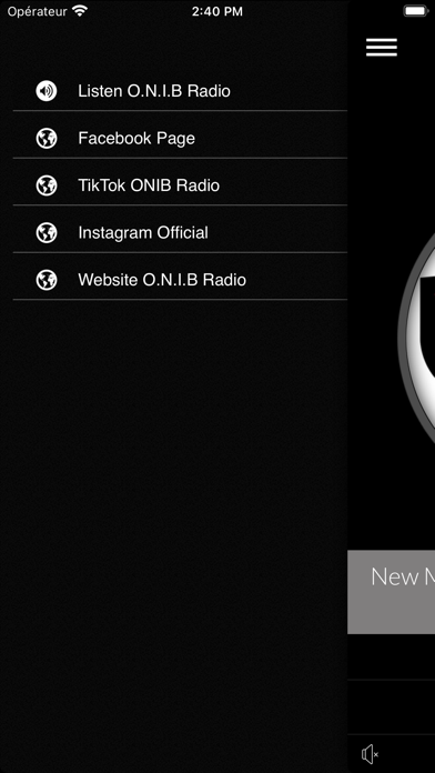 O.N.I.B. Radio Screenshot