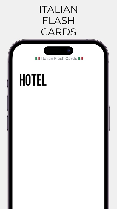 Italian Flashcards Screenshot