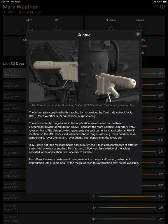 Screenshot #6 pour Mars Weather