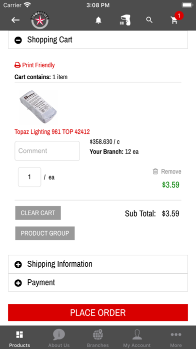 HCES Webstore Screenshot