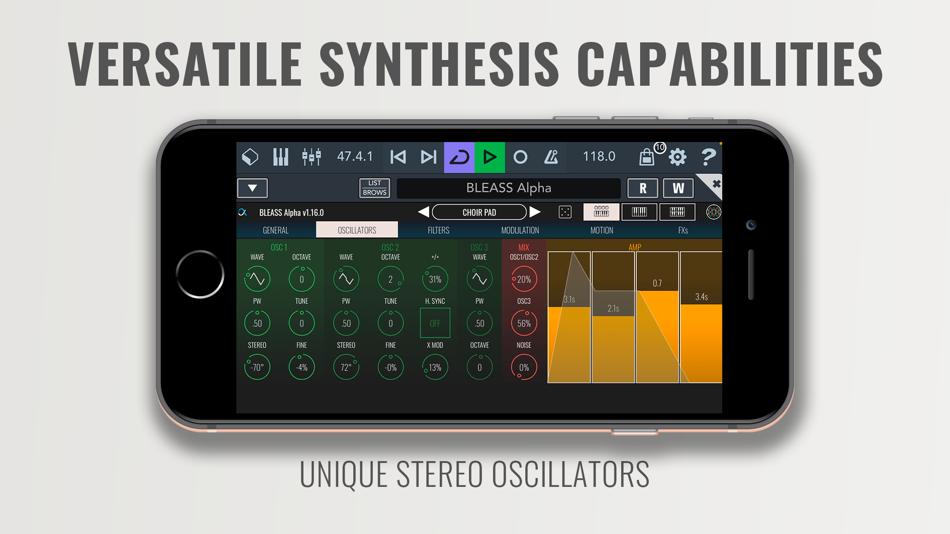#3. BLEASS Alpha Synthesizer (iOS) 由: BLEASS