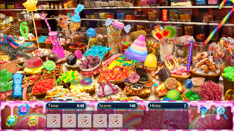 Hidden Objects Candy Shop Seek screenshot-5