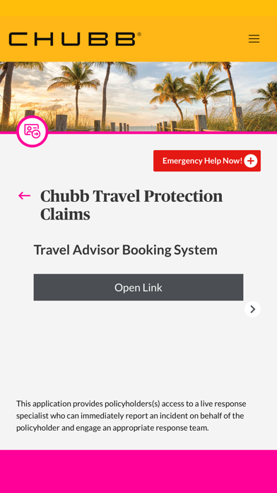 Chubb Leisure Travel Screenshot