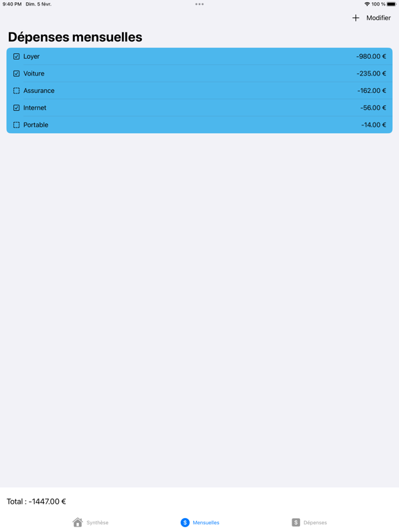 Screenshot #6 pour Easy Budget 2