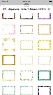 japanese pattern frame sticker iphone screenshot 2