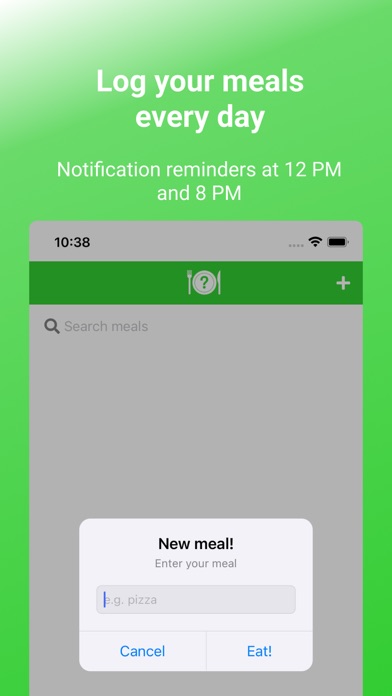 What to Eat? - Meal Tracking Screenshot