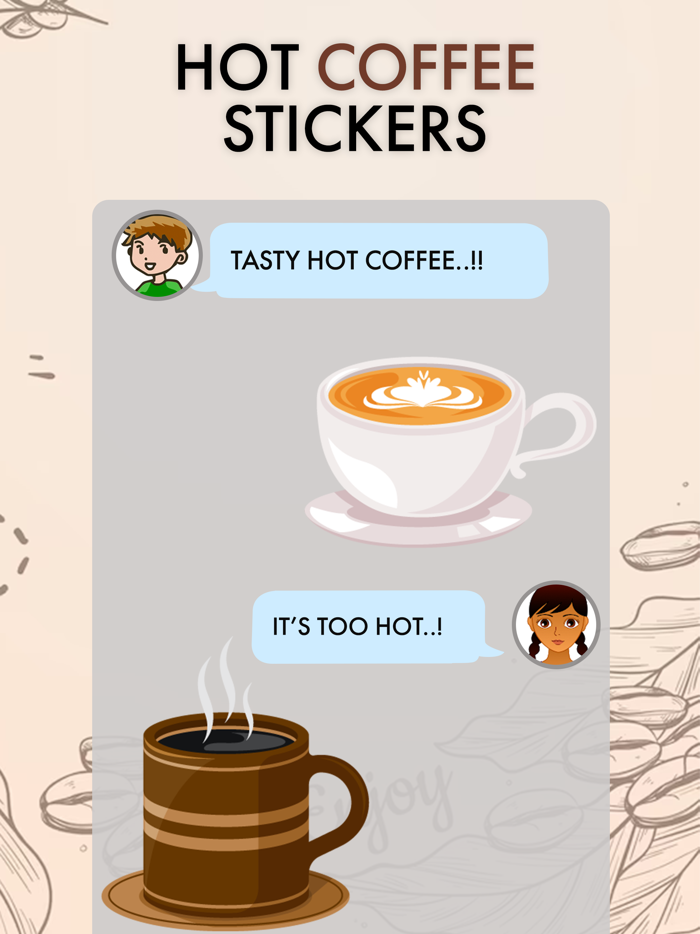 Coffee-Hot Coffee Stickers