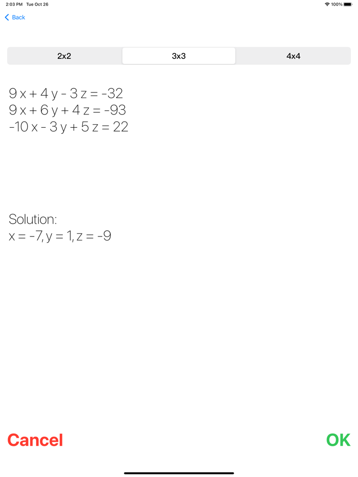 Systems Of Equations
