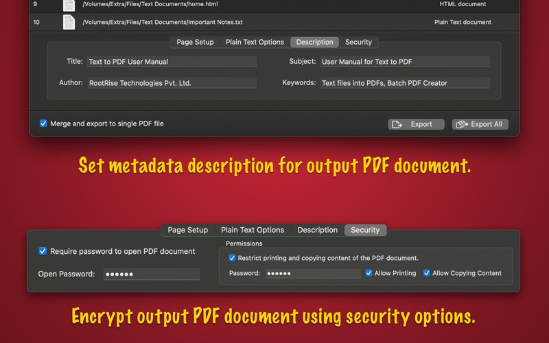 Screenshot #3 pour Text to PDF -A Batch Converter