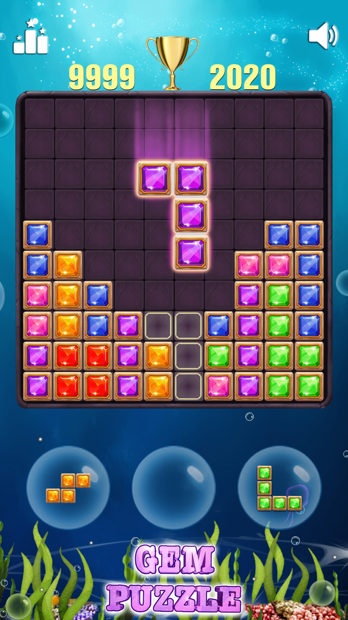 Gem Puzzle Ocean Block Puzzle