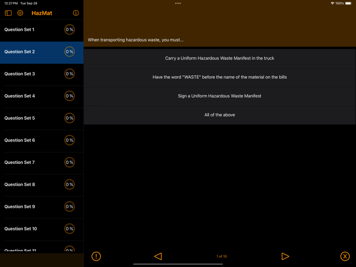 HazMat Test 2024 Lite