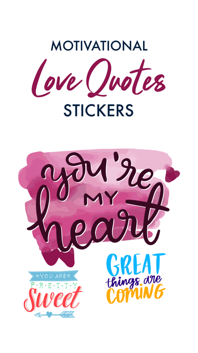 Motivational LoveQuote Sticker Screenshot