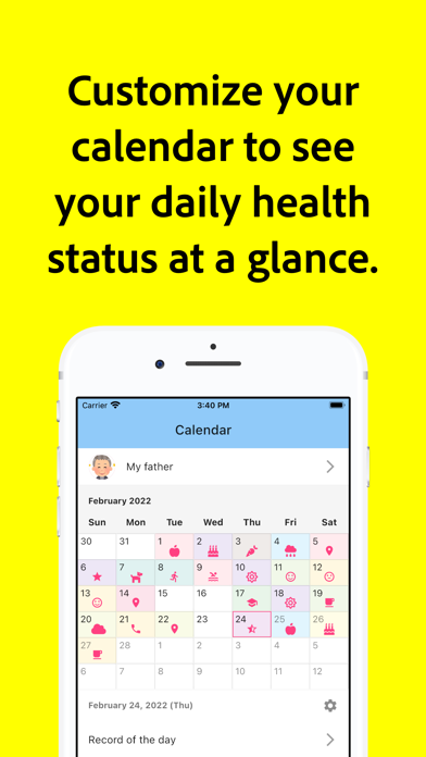 Medication Calendar Screenshot