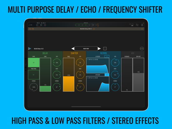 BLEASS delay AUv3 Audio Pluginのおすすめ画像1