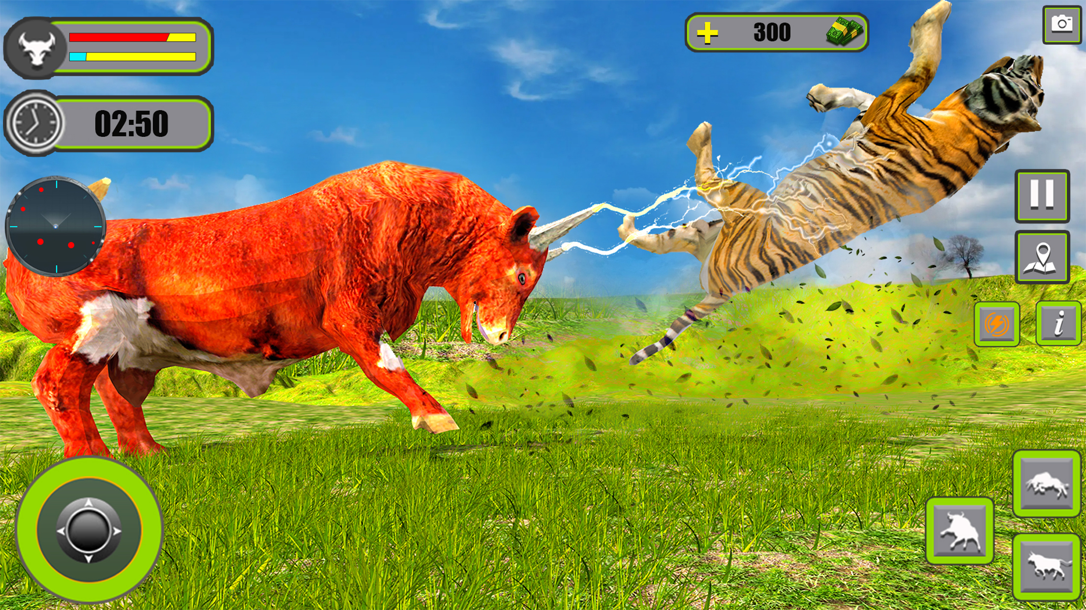 Angry Bull Attack Fight Game