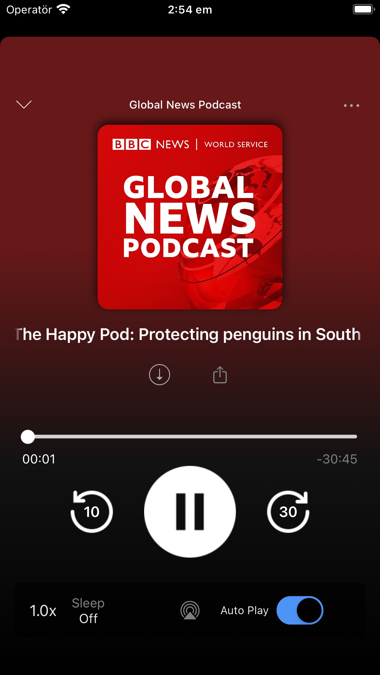 Screenshot do app Pods- Podcast Player