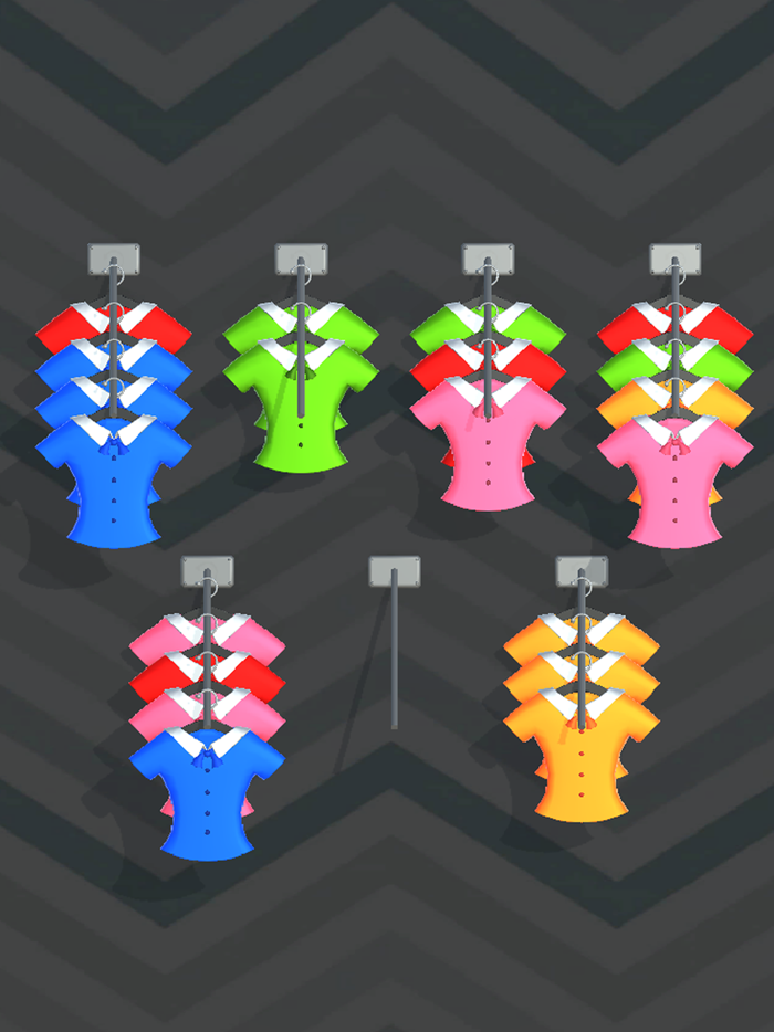 Clothes Sort 3D - Color Puzzle