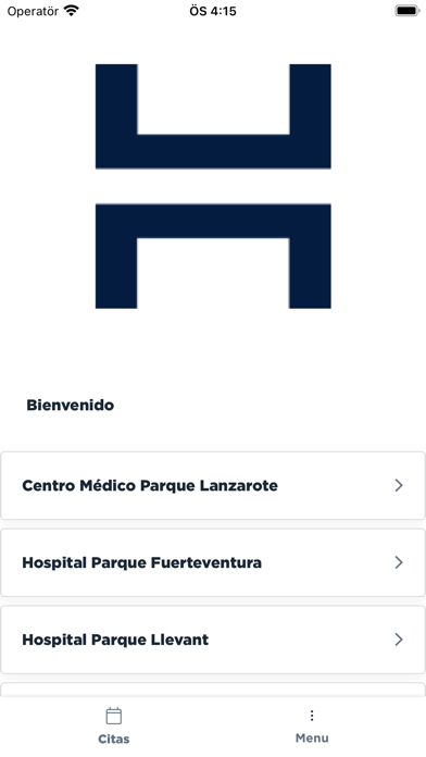 Hospitales Parque: Cita Online Screenshot