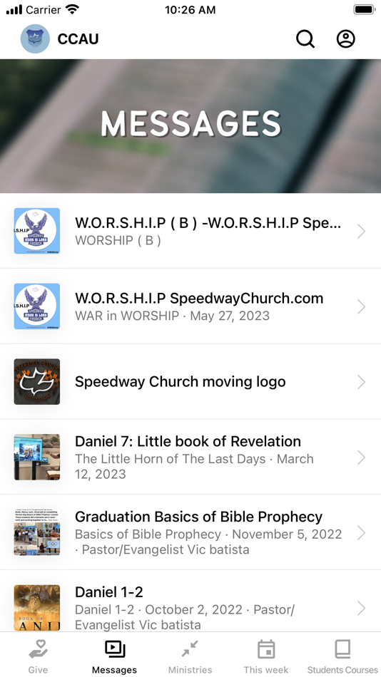 #1. CCA.University (iOS) 由: Calvary Chapel Aventura, Inc.