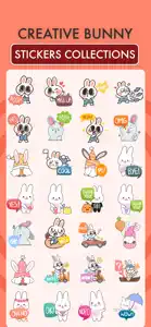 adorable Bunny Stickers screenshot #4 for iPhone