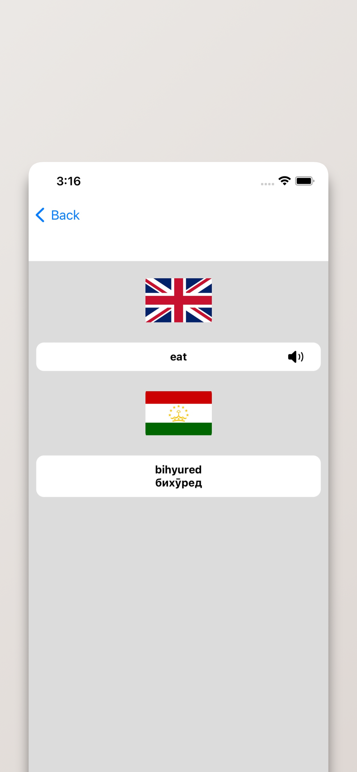 Tajik-English Dictionary