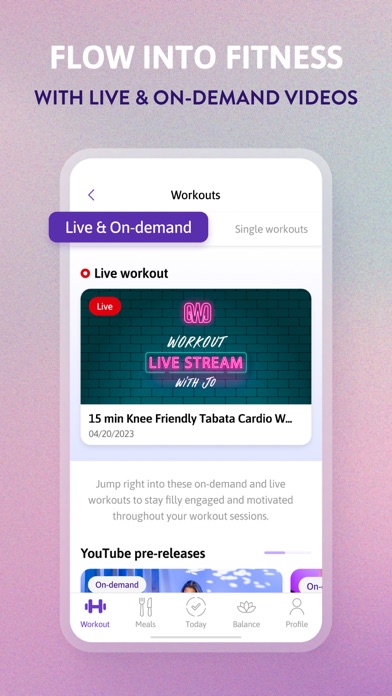 growwithjo - Meal & Workout Screenshot