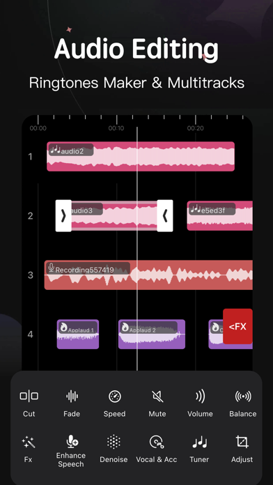 Audio Editor - Music Mixer Screenshot