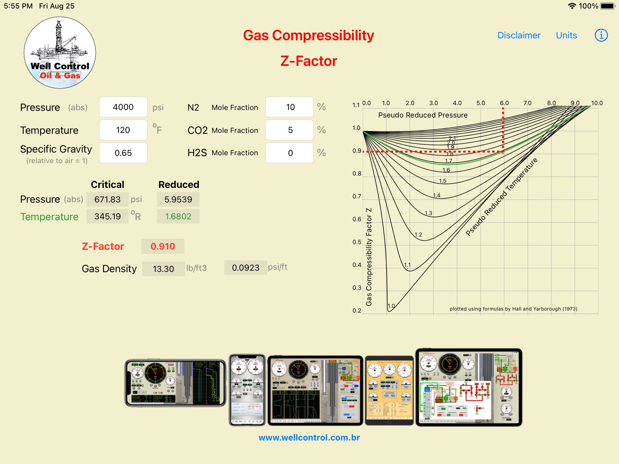 Gas Compressibility Factor Z screenshot 3