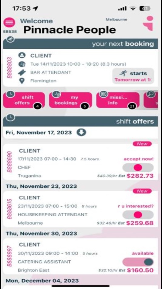 #2. PinnBook (iOS) By: PINNACLE PEOPLE PTY LTD