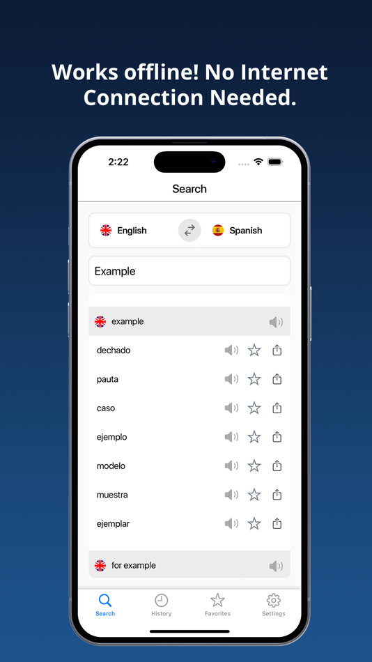 English Spanish Dictionary + - 3.1 - (iOS)