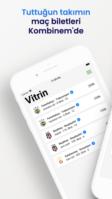 Kombinem - Maç Bileti Screenshot
